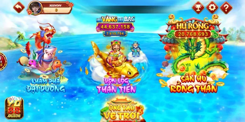 Nhận ngay các bàn chơi hay tại Bắn Cá Yo 88 